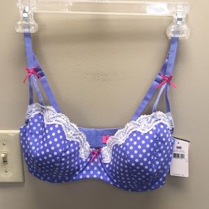 Betsey Johnson Retro Bra 34D NWT